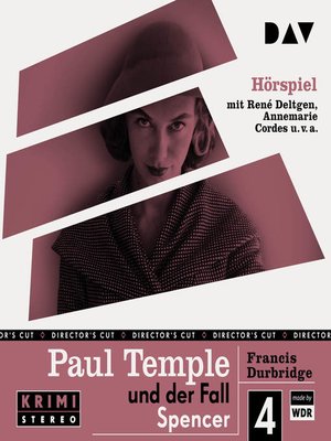 cover image of Paul Temple und der Fall Spencer (Original-Radio-Fassung